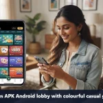 Diwa Games APK Android lobby with colourful casual game cards