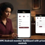 Diwa VIP APK Android member dashboard with private account controls